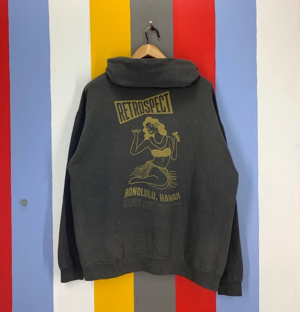 Y2K Vintage RETROSPECT HONOLULU HAWAII Hoodie #2246/22
