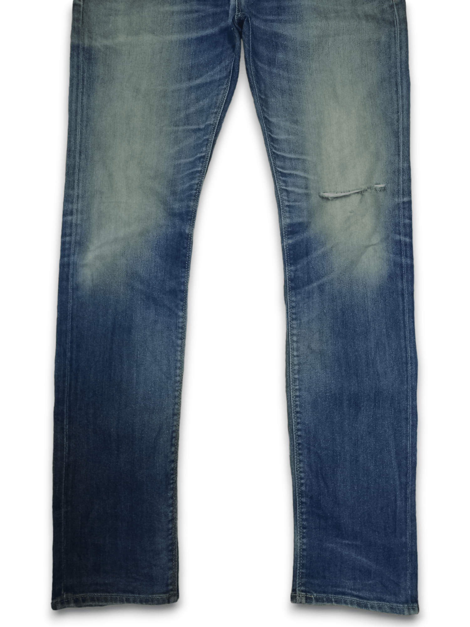 Japanese Brand × Ships Jet Blue Vintage Ships Jet Blue Blue Wash Distressed Jeans 34x31 Size US 34 / EU 50 - 7 Thumbnail