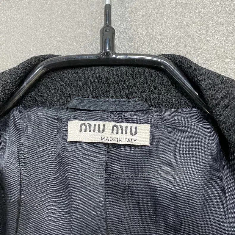 Miu Miu Miu Miu 36 Black double-breasted skirt long coat Size S / US 4 / IT 40 - 4 Thumbnail