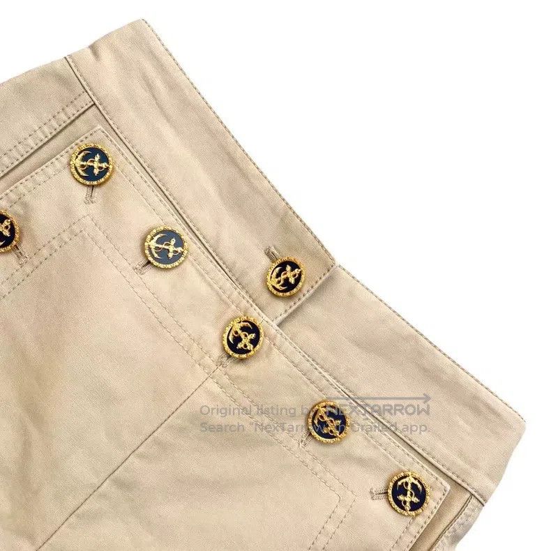Louis Vuitton Louis Vuitton Cotton pirate button embellished beige short Size 33" - 3 Thumbnail