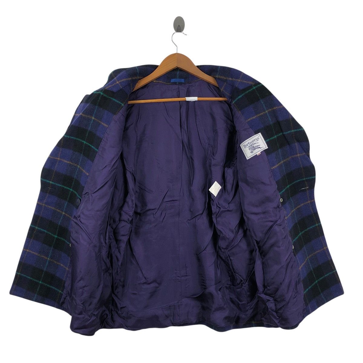 Burberry Vintage BURBERRYS LONDON ENGLAND Checkered Breasted Blazer Size 44L - 5 Thumbnail