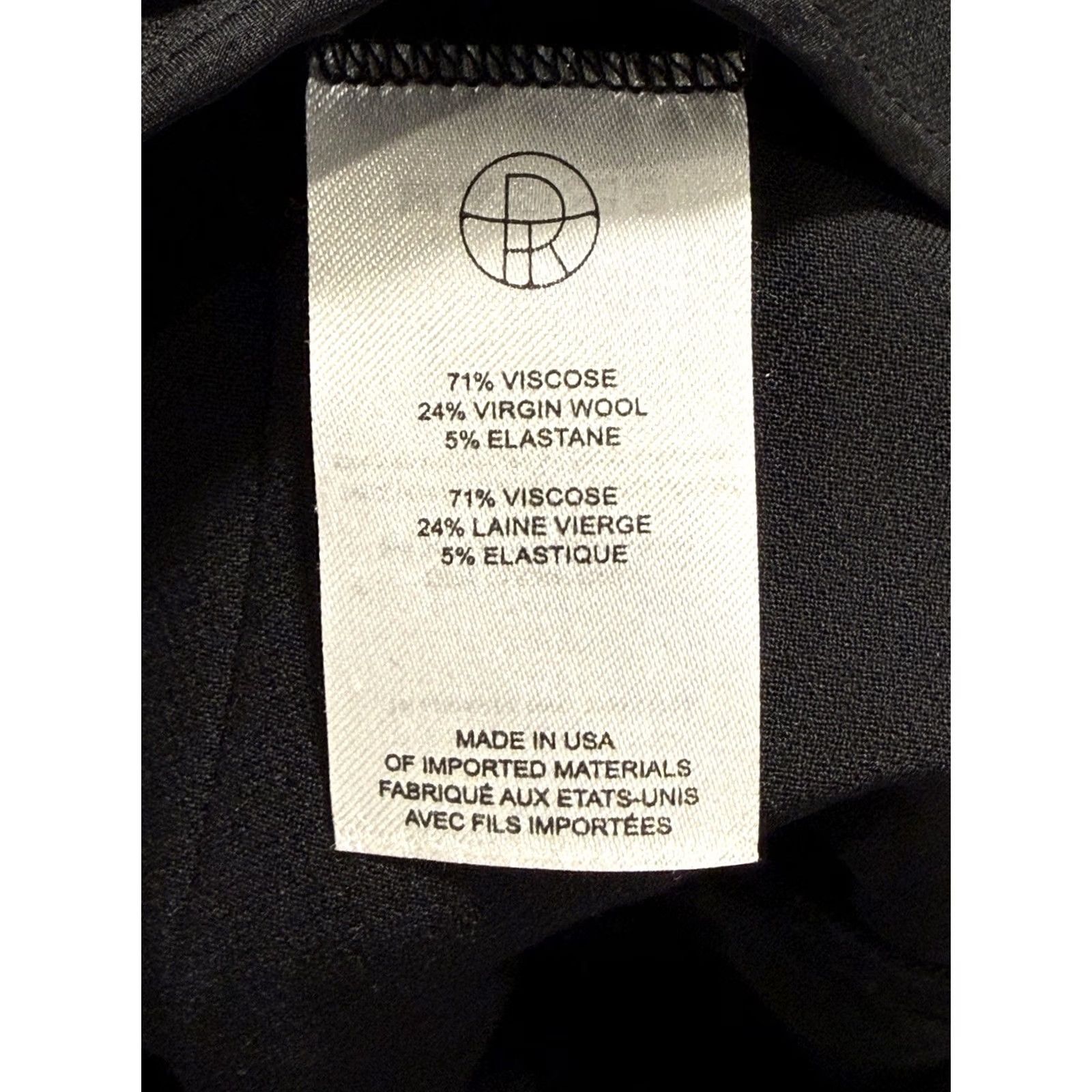 The Row THE ROW Black Virgin Wool Blend Flared Cropped Dress Pants Women's 4 USA Made Size 27" / US 4 / IT 40 - 5 Thumbnail