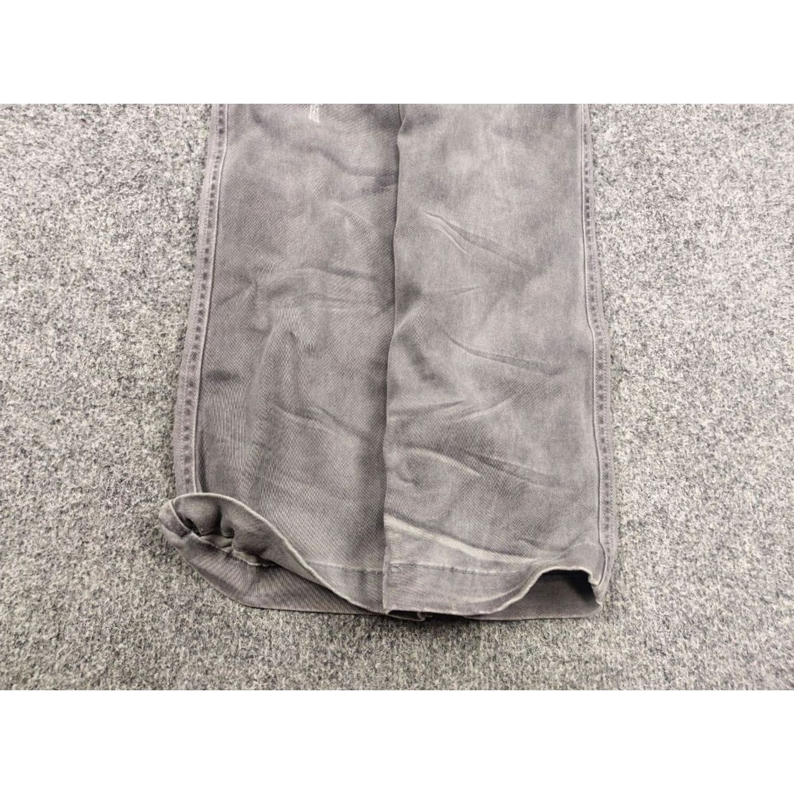 Vintage Alpha Industries Cargo Pants Mens Regular 32 Gray Cotton Blend Cargo Pocket 90s Army Canvas Straight Flat Front Size US 32 / EU 48 - 6 Thumbnail