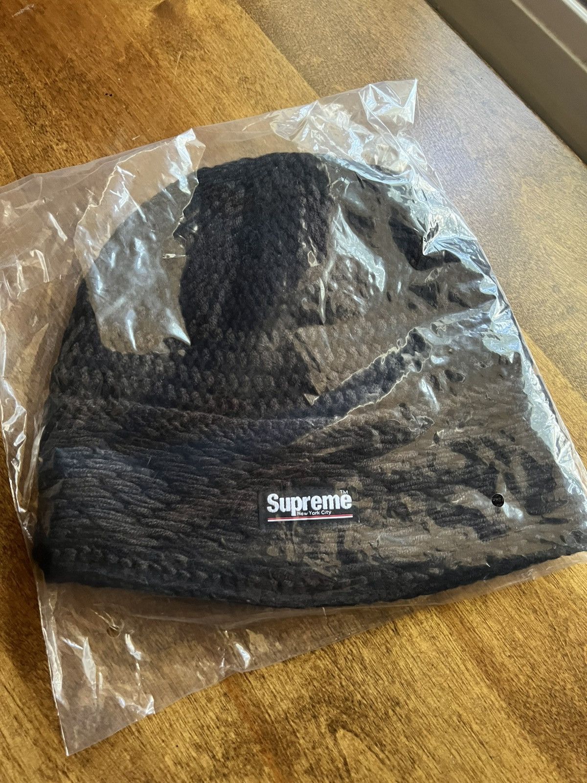 Supreme Diamond Beanie Black FW25