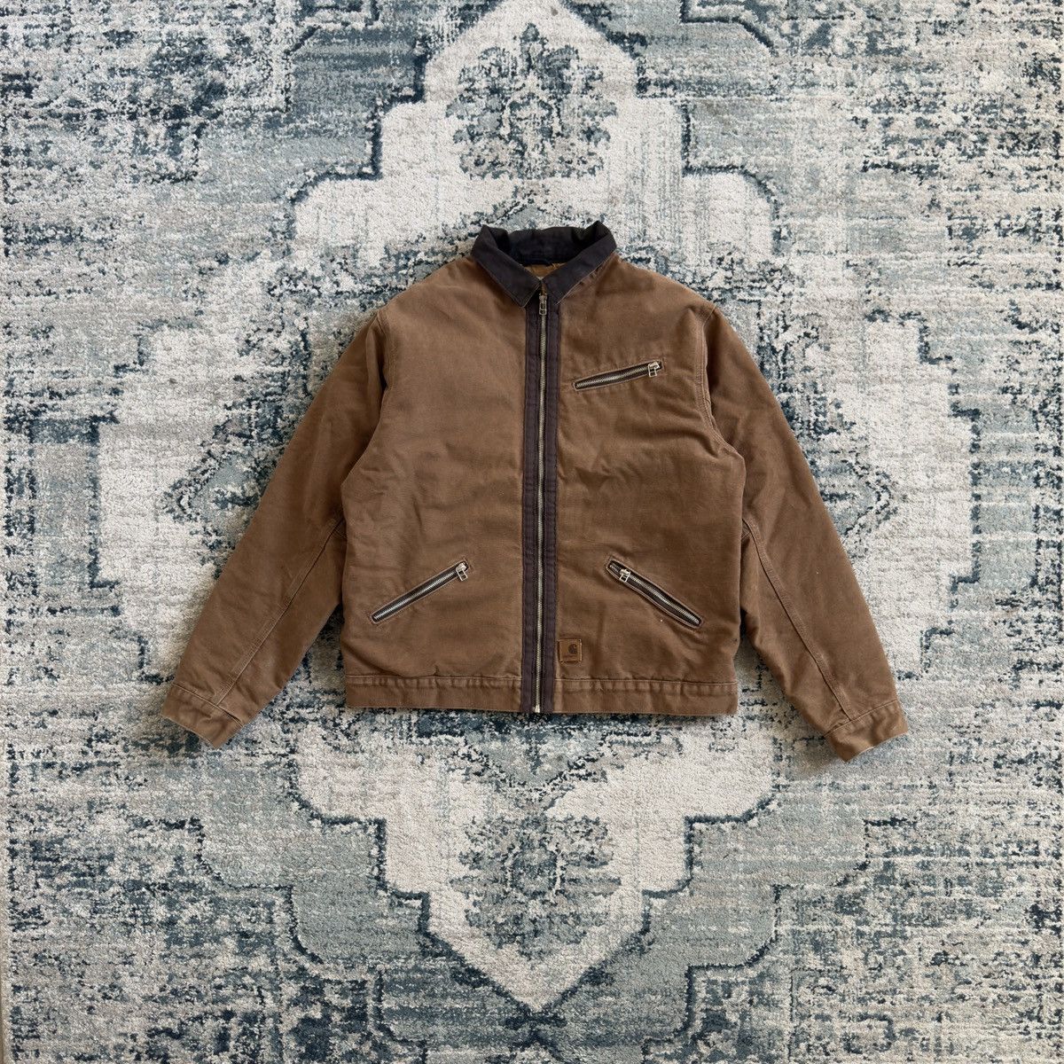 Carhartt × Vintage Heavy weight Carhartt Workwear Jacket with Sherpa Interior Size US L / EU 52-54 / 3 - 1 Thumbnail