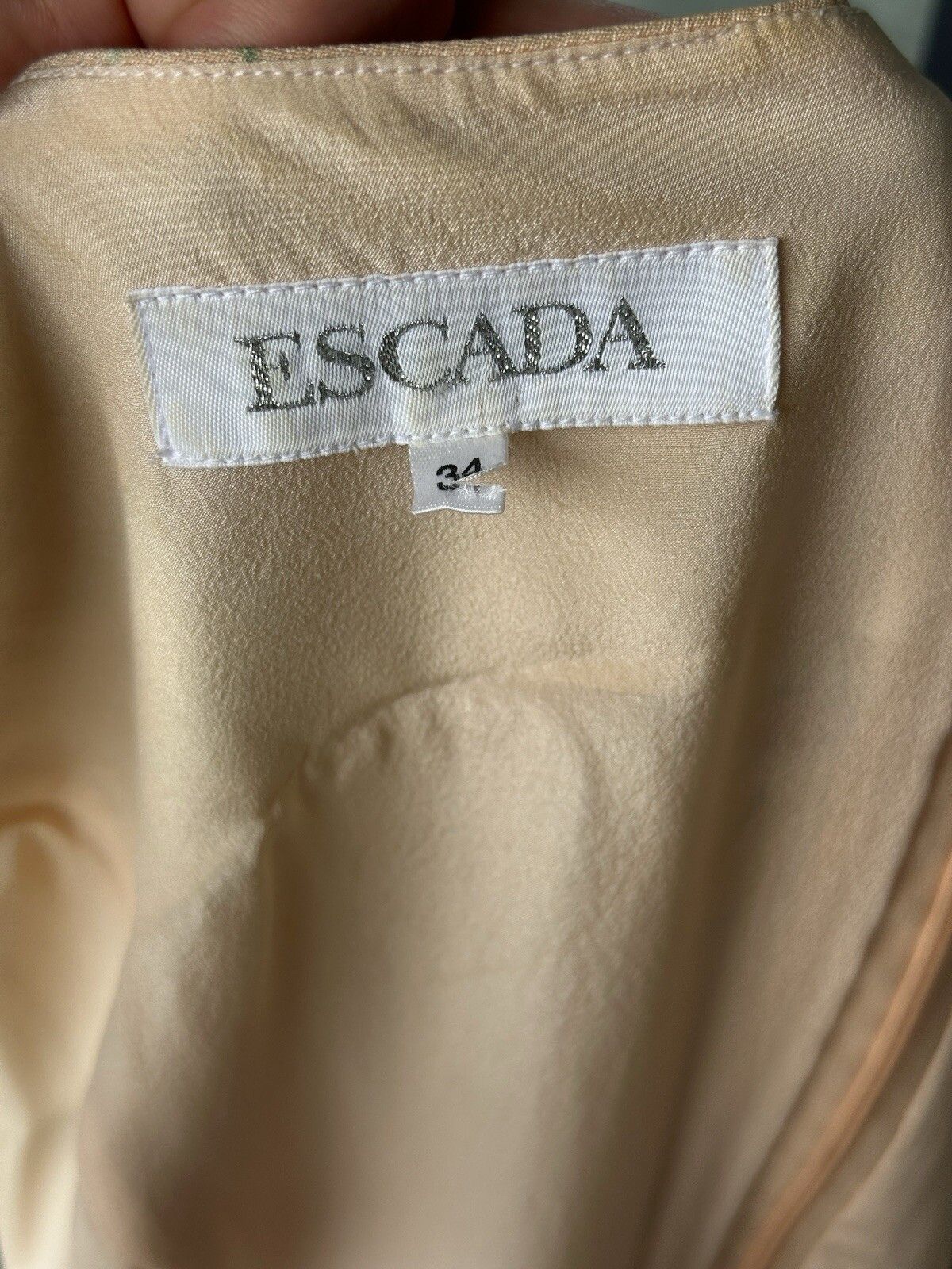 Escada Vintage Escada Silk Floral Print Mesh Summer Dress Size 34 Size XXS / US 00 / IT 34 - 13 Thumbnail