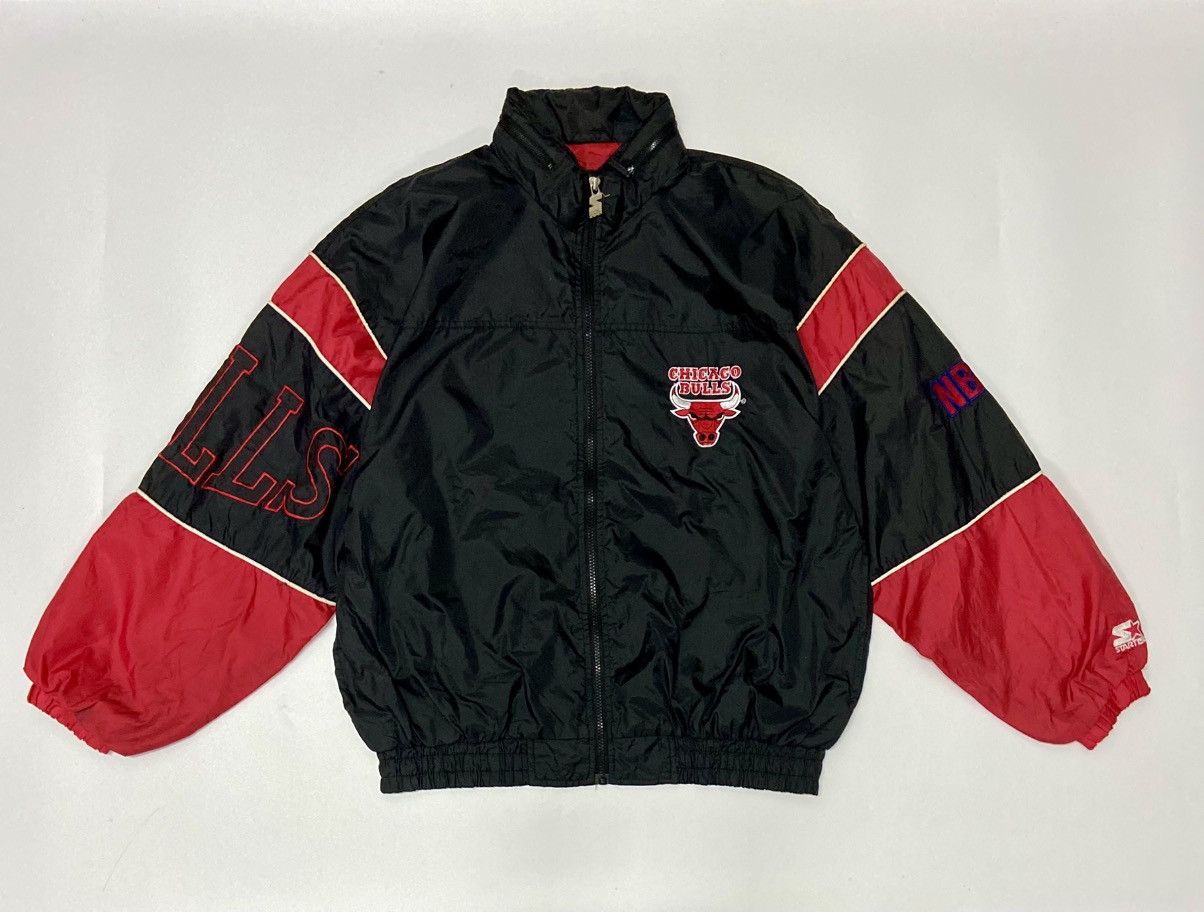 NBA × Vintage VINTAGE 90'S CHICAGO BULLS WINDBREAKER Size US L / EU 52-54 / 3 - 5 Thumbnail
