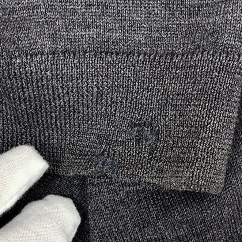 Gucci Gucci Dark gray striped wool V-neck single-breasted long-s Size US L / EU 52-54 / 3 - 8 Thumbnail