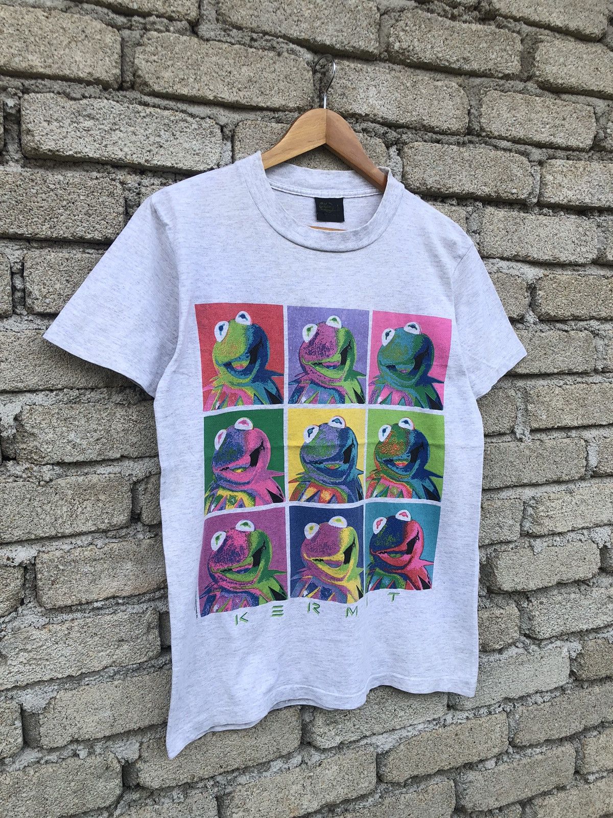 Vintage RARE VTG 90s Kermit The Frog Andy Warhol Pop Art Parody Tee Size US M / EU 48-50 / 2 - 2 Thumbnail