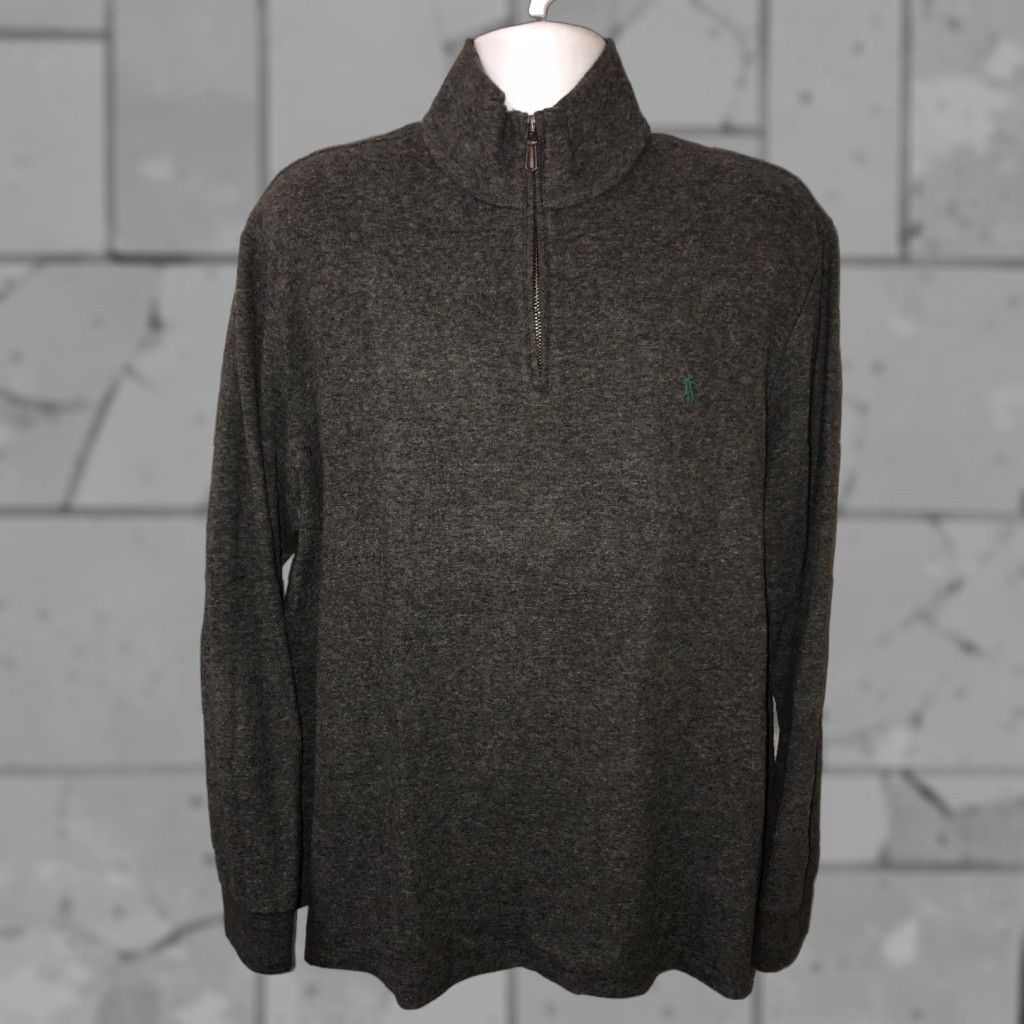 Polo Ralph Lauren Polo Ralph Lauren Mens Gray Cotton Blend 1/2 Zip Pullover Sweater XL Size Pullover Mens Gray 1/2 Zip Cotton Blend Polo Ralph Lauren Sweater XL Size US XL / EU 56 / 4 - 1 Thumbnail