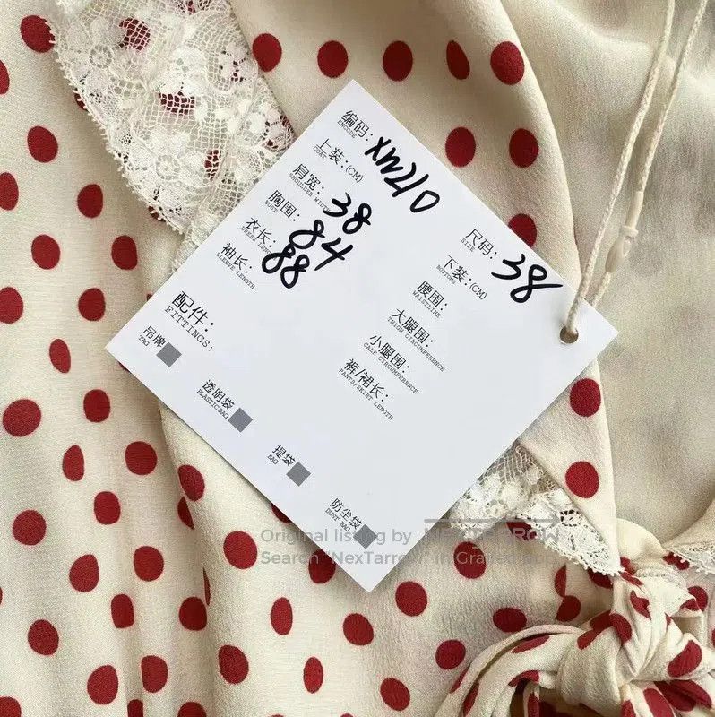 Miu Miu Miu Miu Polka Dot Silk Dress for Women . Size XXS / US 00 / IT 34 - 6 Thumbnail