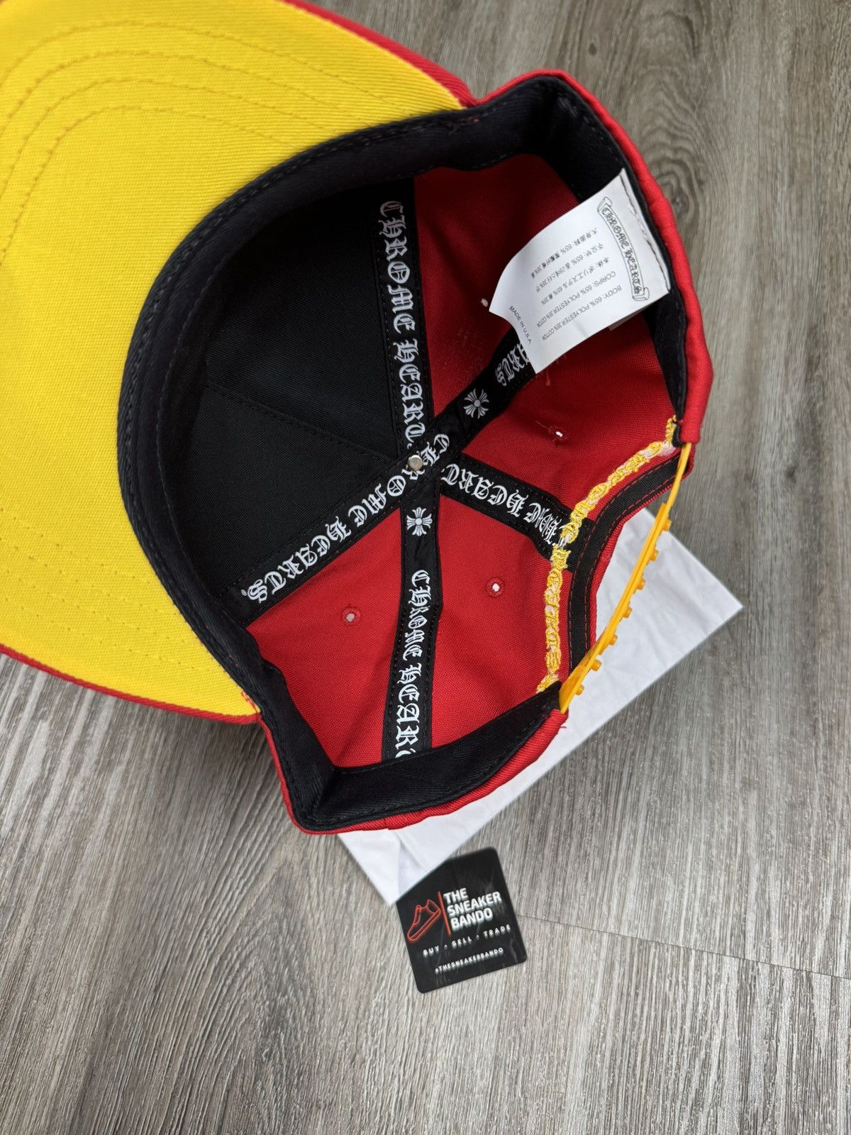 Chrome Hearts 5 Panel CH silver button baseball cap