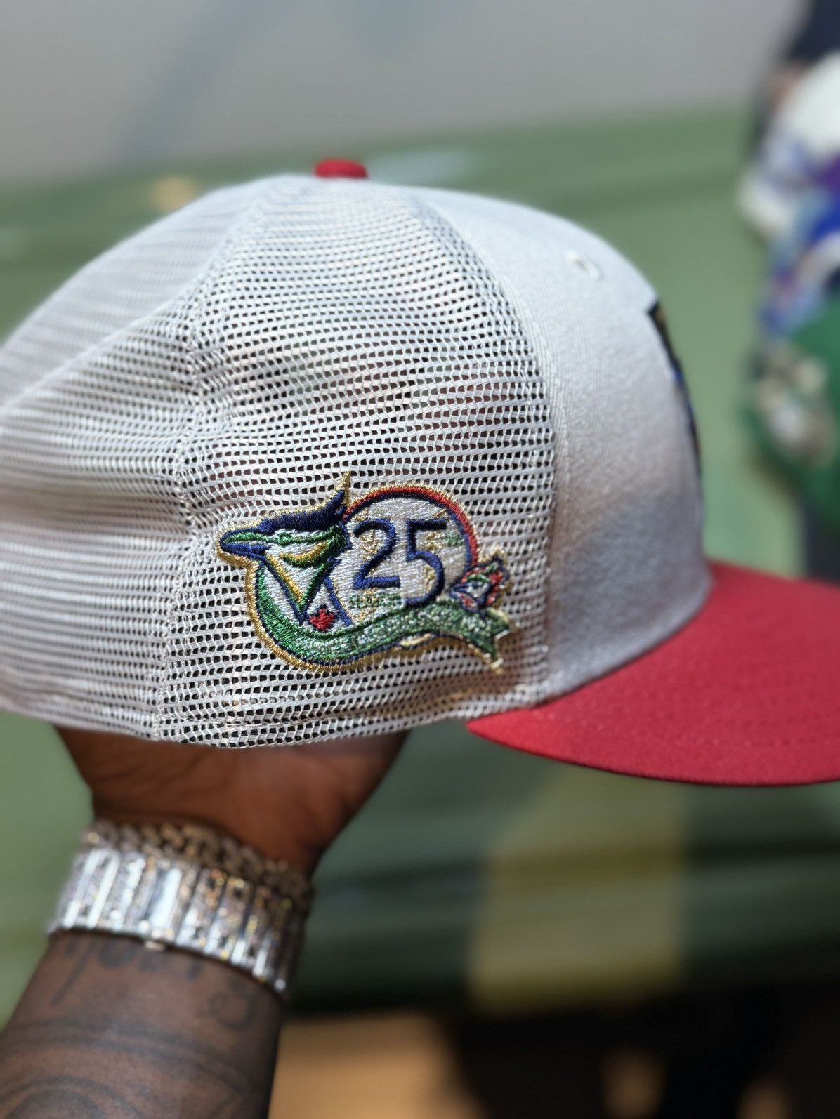 Hat Club × New Era Stone Trucker Toronto Blue Joys 25th Anniversary. Fitted Hat Size ONE SIZE - 3 Thumbnail