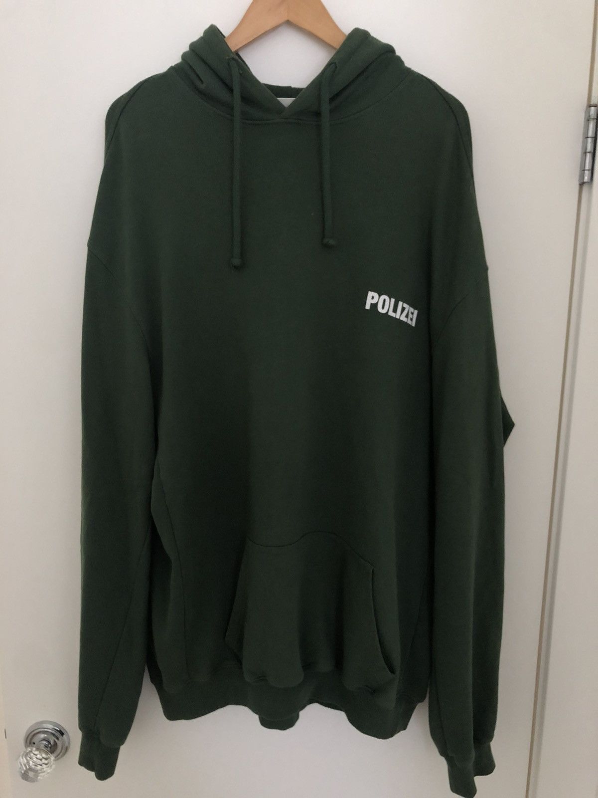 Polizei discount vetements hoodie