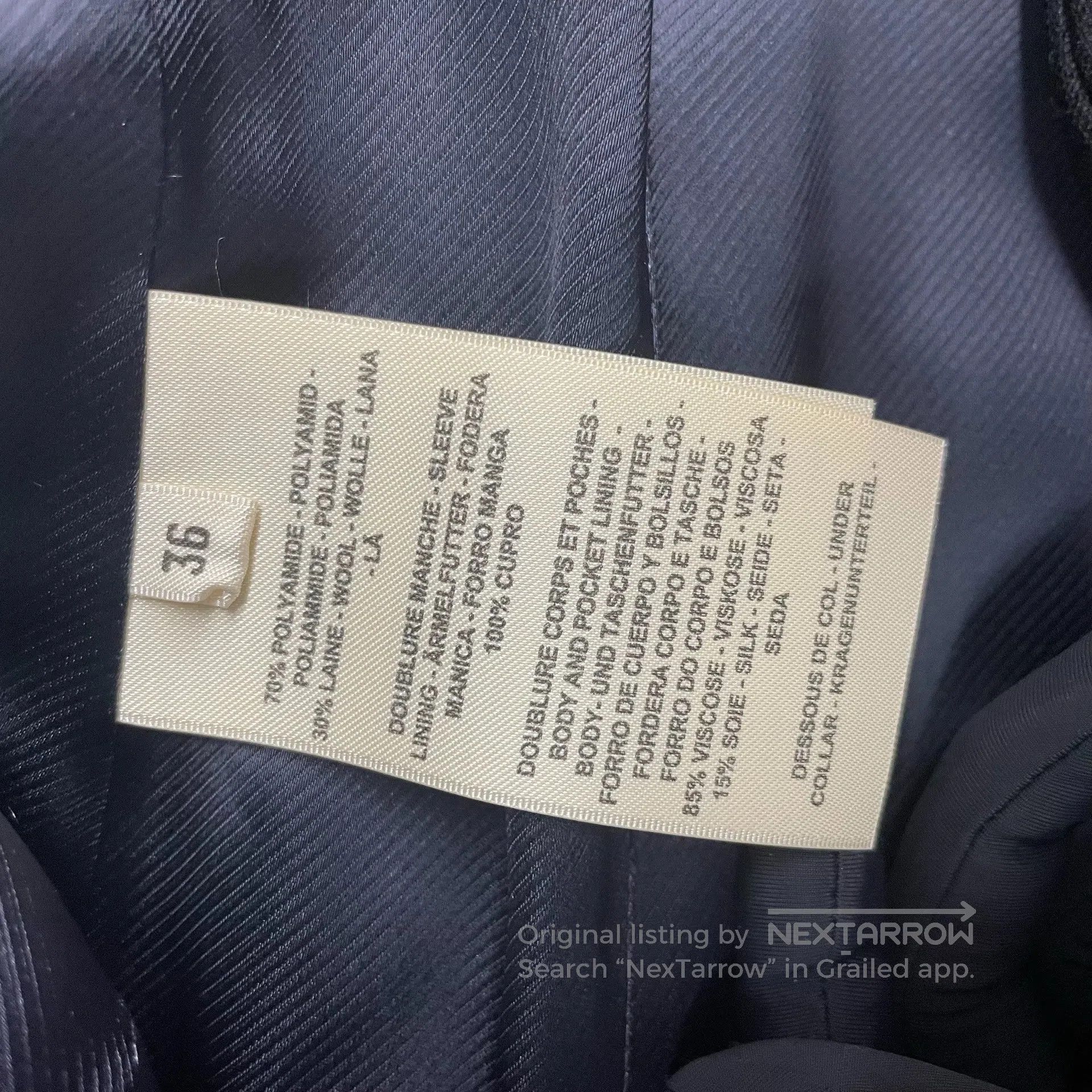 Hermes Hermes Black Coat Suit Jacket Size 36| Size XS / US 0-2 / IT 36-38 - 4 Thumbnail