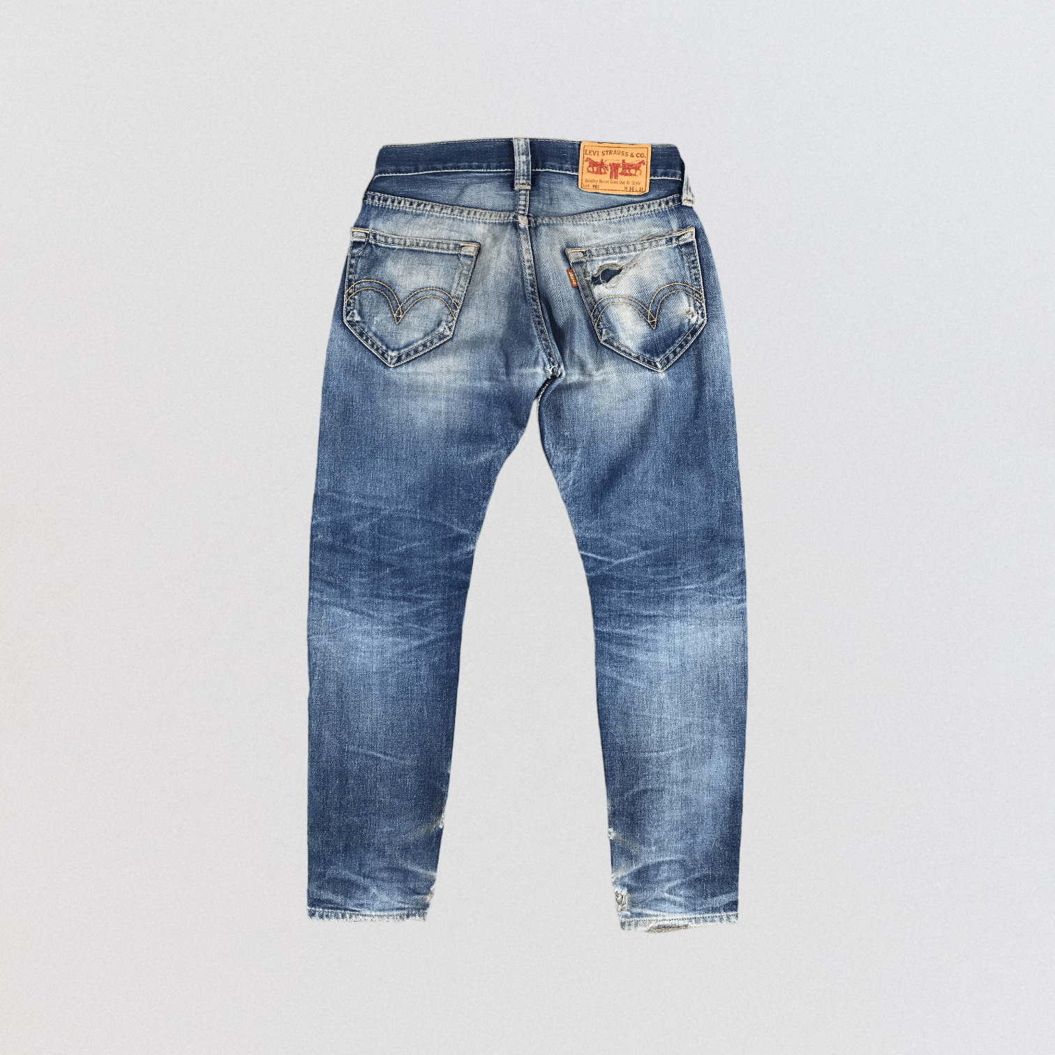 Levi's × Vintage Vintage 90s Blue Wash Levis 901 Jeans-JM1406 Size US 32 / EU 48 - 2 Thumbnail