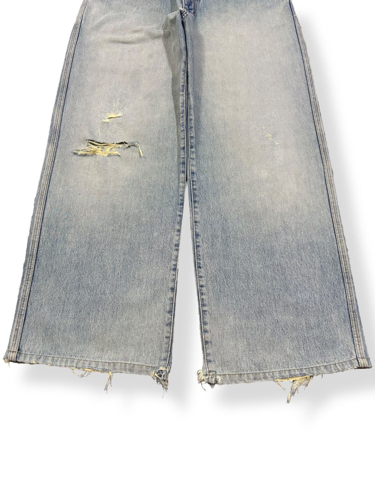 Wrangler Vintage Wrangler Light Blue Wash Baggy Distressed Jeans Size US 32 / EU 48 - 5 Thumbnail