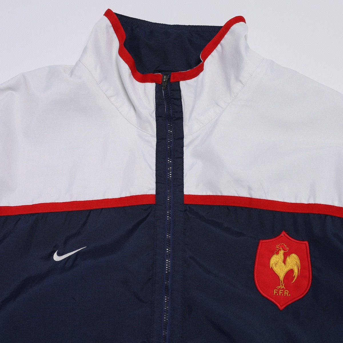 Nike Nike Vintage France Team Soccer Football Jacket Track Top Size US XL / EU 56 / 4 - 7 Thumbnail