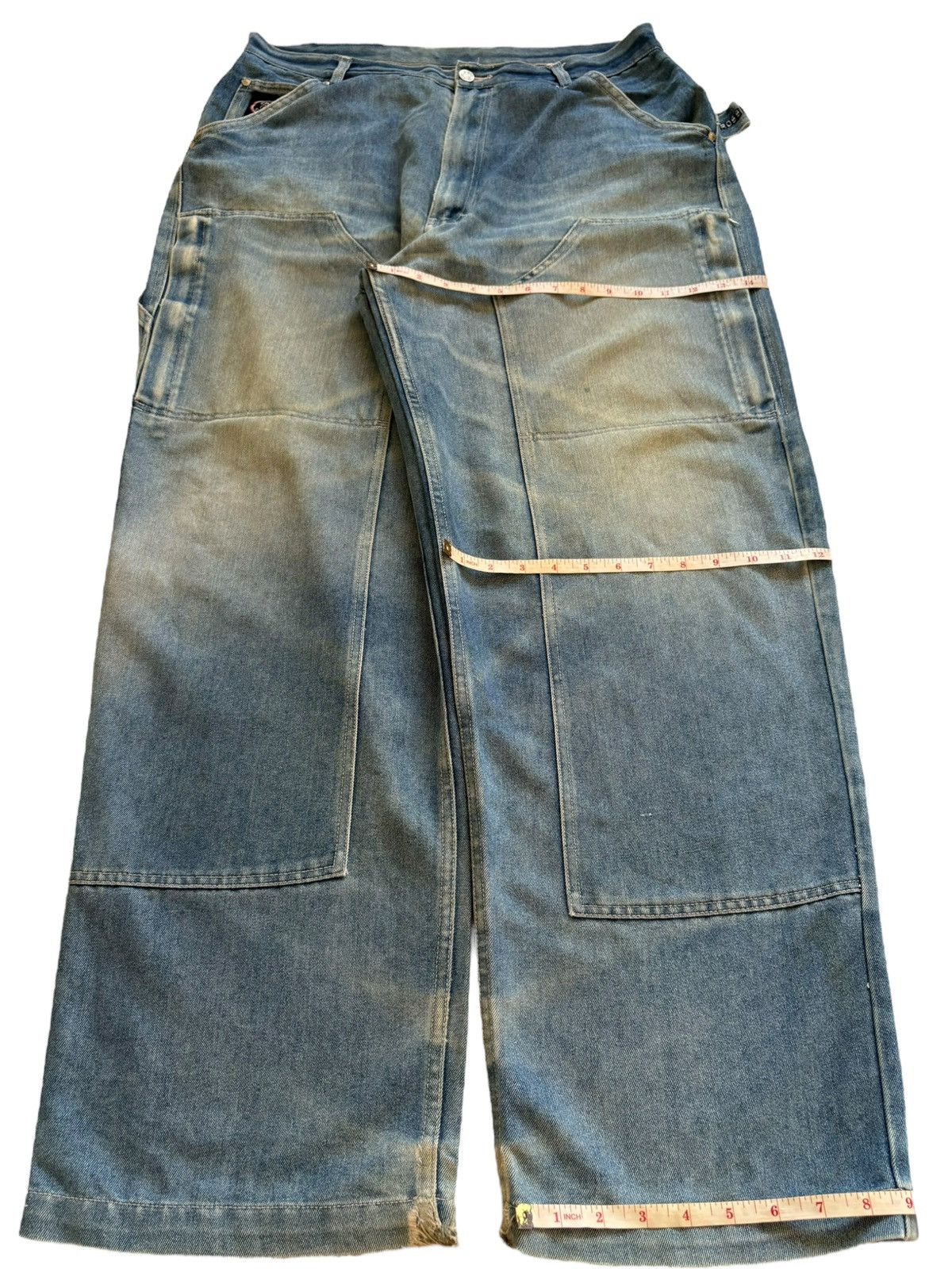 Japanese Brand Vintage Japanese Brand Tactical Distress Baggy Jean Size US 35 - 14 Thumbnail