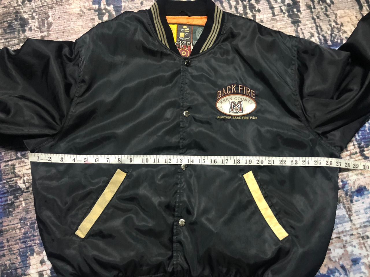 Sports Specialties Vintage Back Fire Men's Sport Bomber Jacket Size US L / EU 52-54 / 3 - 20 Thumbnail