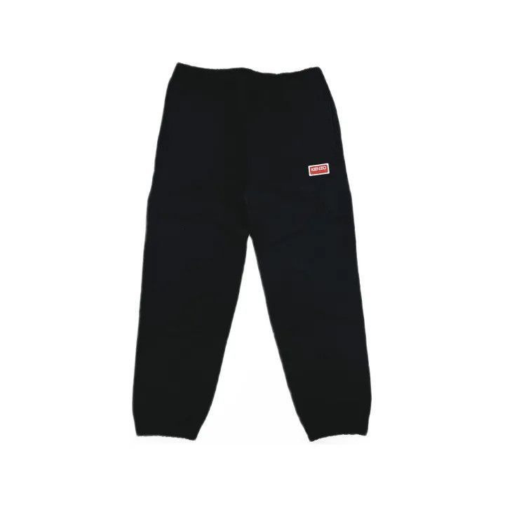 Kenzo Kenzo FW22 Black Logo Knit Joggers for Men -2507 Size US 34 / EU 50 - 2 Thumbnail