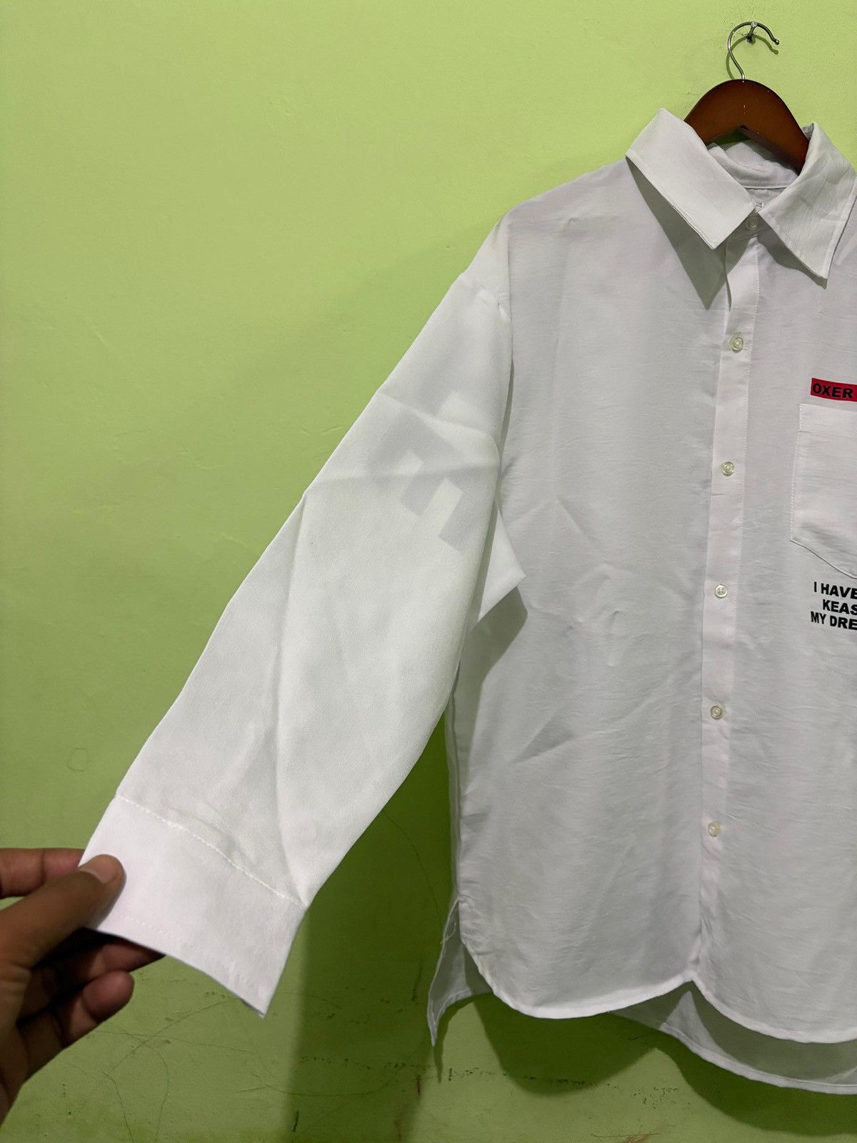 In The Attic In the Attic H Oversized Button Up Shirt Substitute Success Size US M / EU 48-50 / 2 - 2 Thumbnail