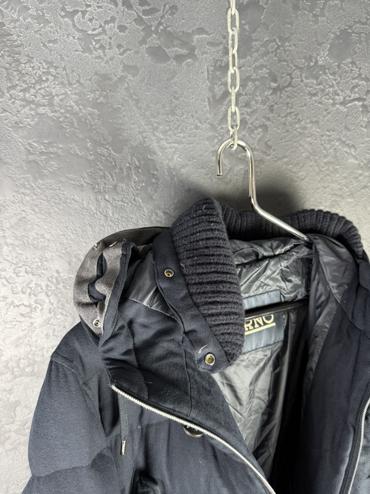Herno HERNO Norfolk Men's Down Jacket Navy Blue Size 50 Size US M / EU 48-50 / 2 - 11 Thumbnail