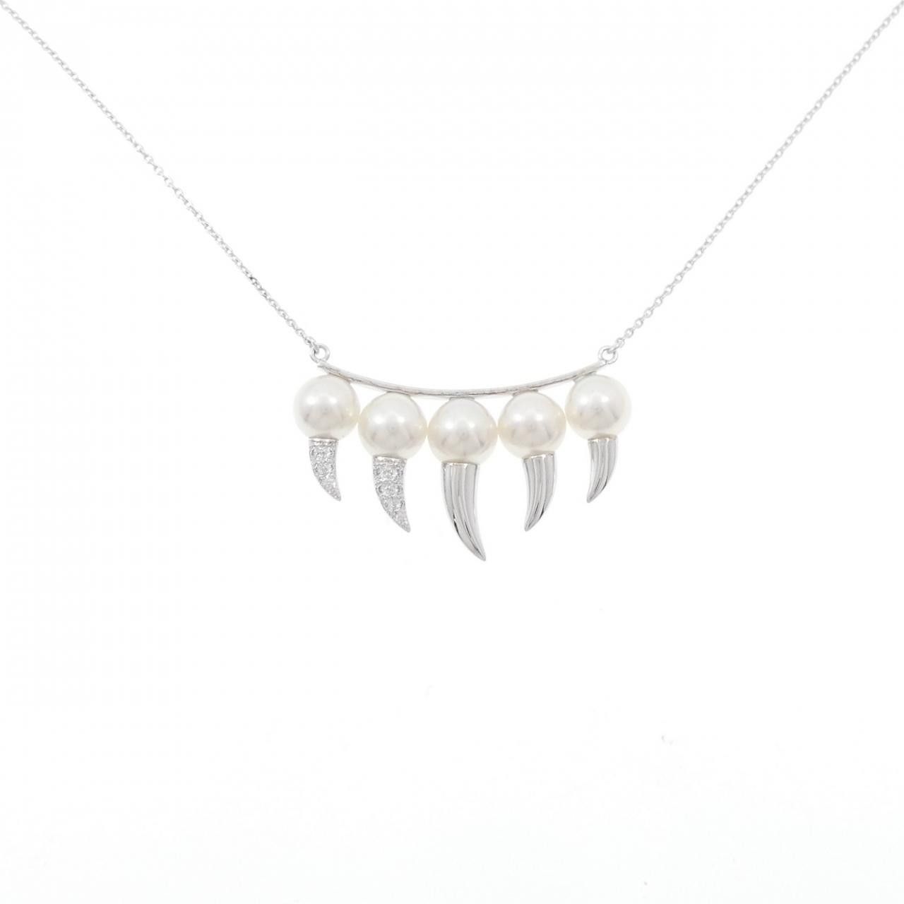 Other Tasaki Tasaki Danger Fang Au750 White Gold Necklace Precious Metal Necklace P-15641-18K DUTY FREE for USA Size ONE SIZE - 1 Thumbnail
