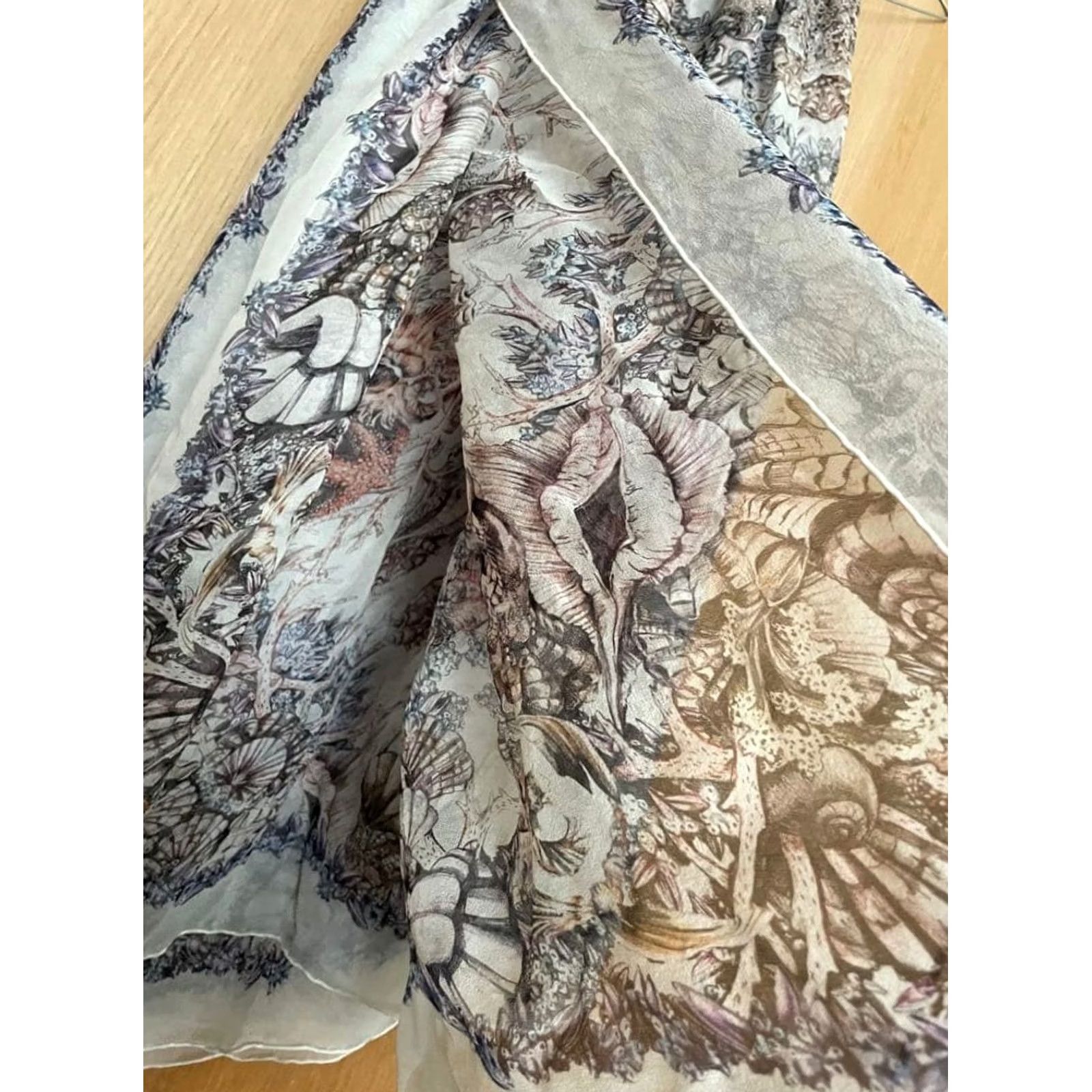 Alexander McQueen Alexander McQueen Multicolor Pattern Scarf Stole Muffler Unisex Scarves 126 x 128 cm Young Womens? Size ONE SIZE - 7 Thumbnail
