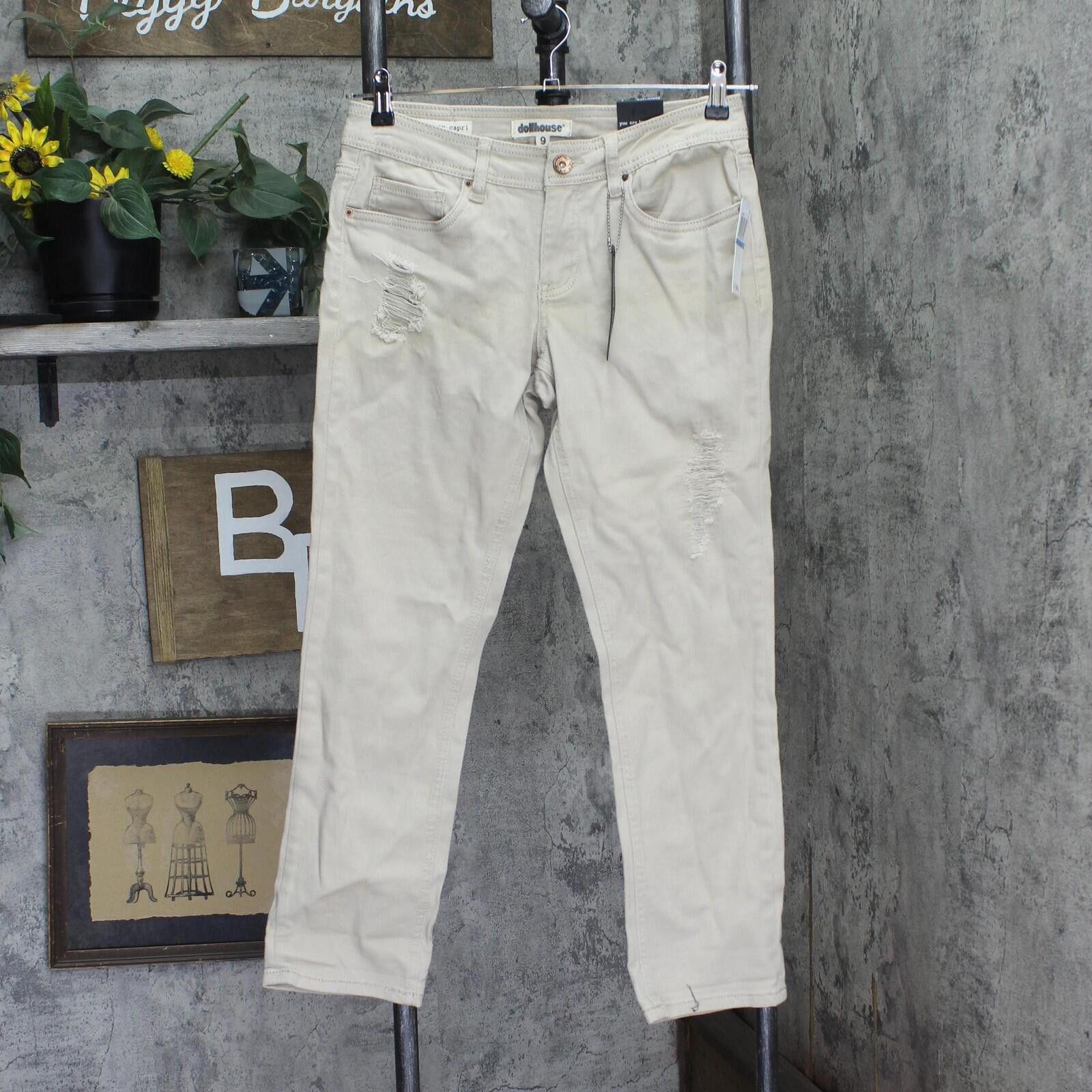 Other Nwt Dollhouse Wash Cropped Skinny Jeans Beige Brown 9 Size 30" / US 8 / IT 44 - 1 Thumbnail
