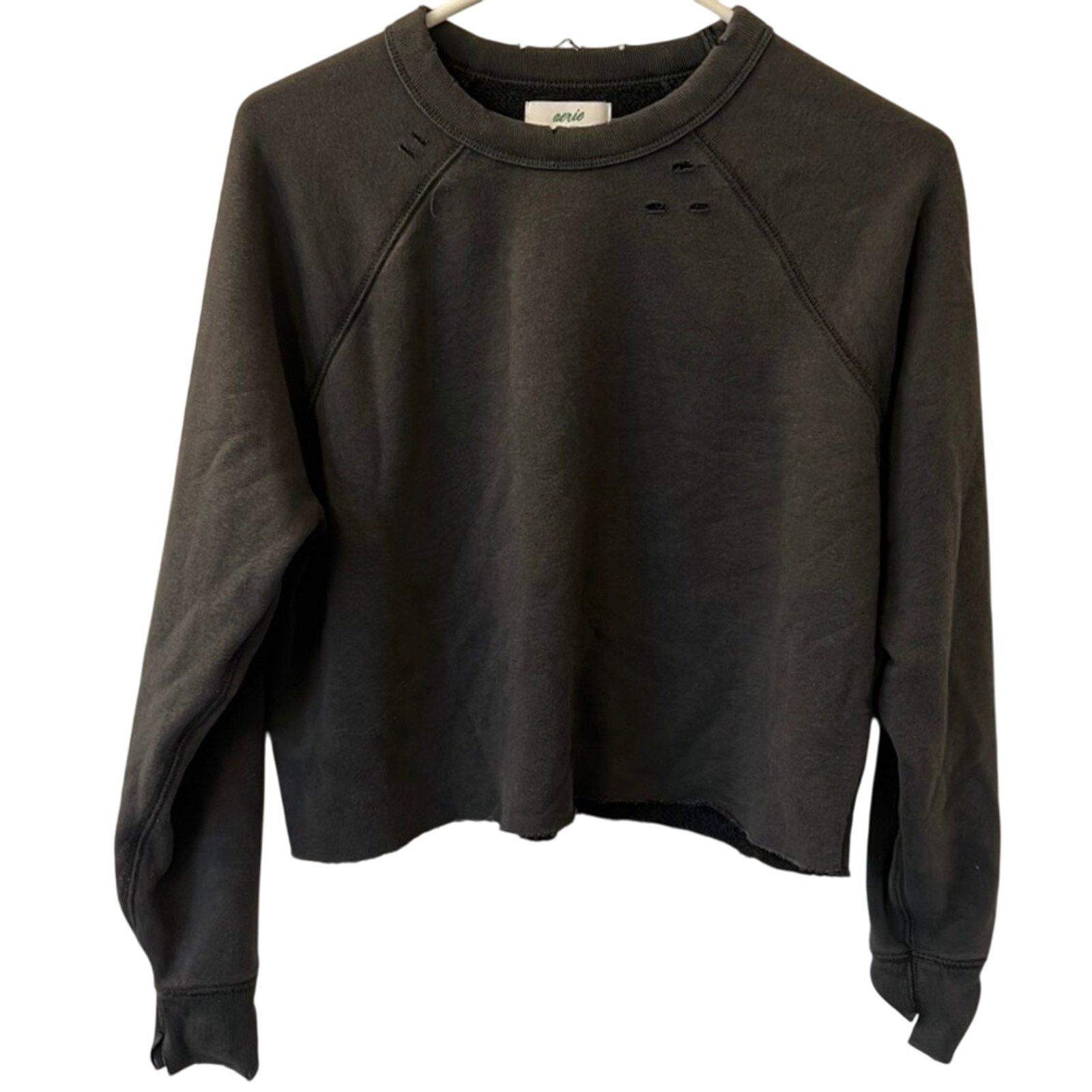 American Eagle Outfitters Aerie Distressed Sweatshirt Size S / US 4 / IT 40 - 1 Thumbnail