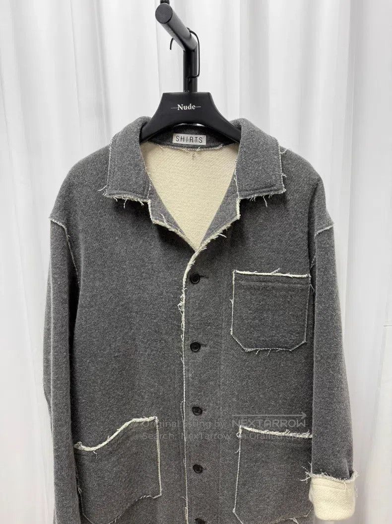 Yohji Yamamoto YOHJI YAMAMOTO Distressed tweed overcoat Size US L / EU 52-54 / 3 - 2 Thumbnail