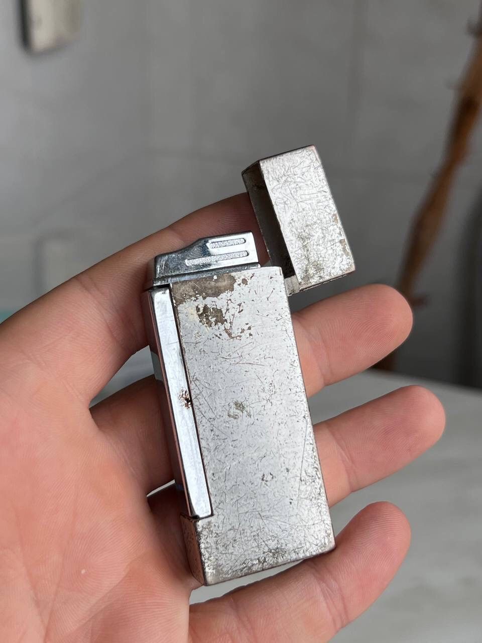 Designer × Vintage Y2K ELEGANCE PARLAMENT GEOMETRIC METAL HEAVY BIG LIGHTER Size ONE SIZE - 6 Thumbnail
