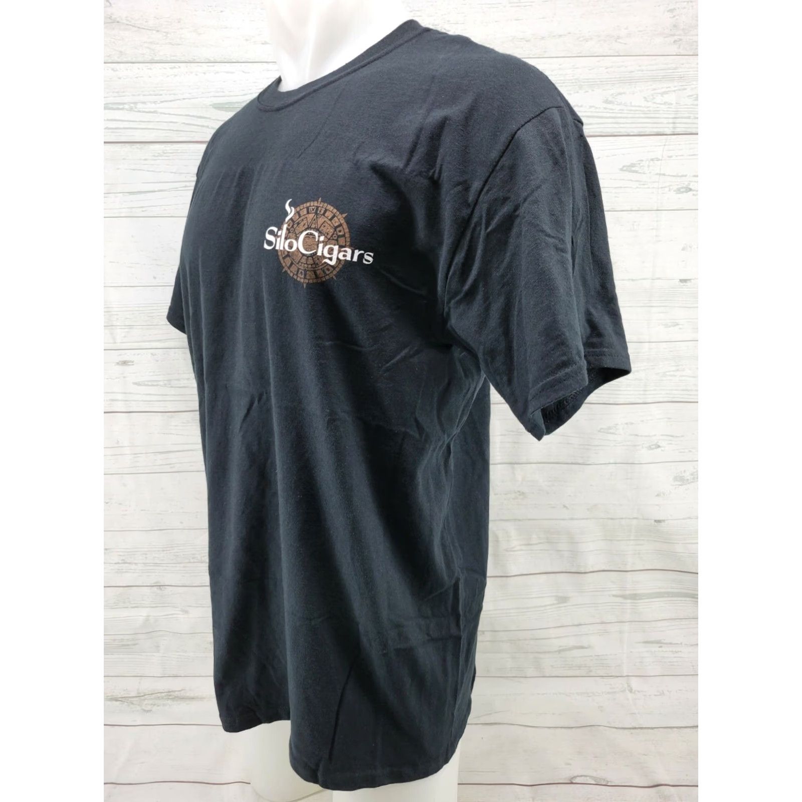 Gildan Silo Cigars Shirt Large Black T-Shirt Mens Short Sleeve Gildan Vintage? Size US L / EU 52-54 / 3 - 2 Thumbnail