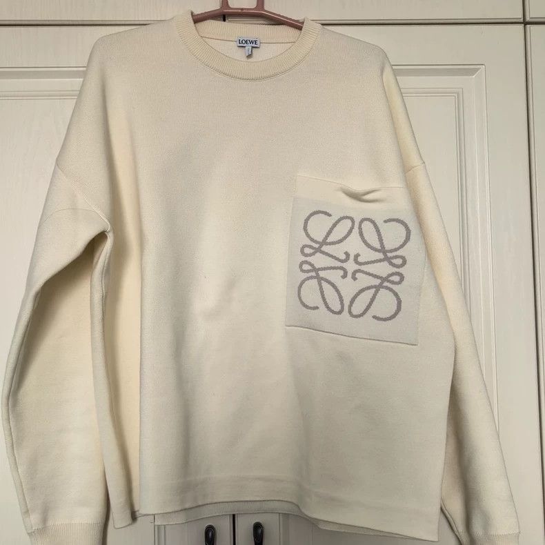 Loewe LOEWE Knitted wild white coat Size XS / US 0-2 / IT 36-38 - 1 Thumbnail