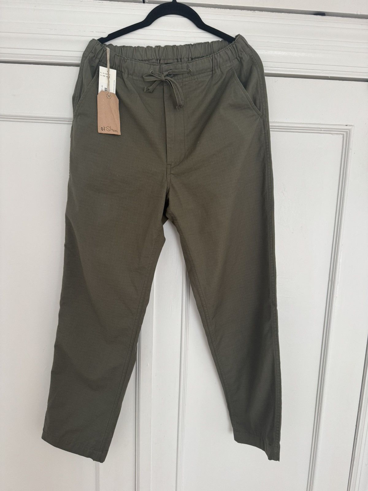 Orslow Orslow 1/Small New Yorker Pants Green Ripstop Elastic Waist Size US 30 / EU 46 - 1 Thumbnail