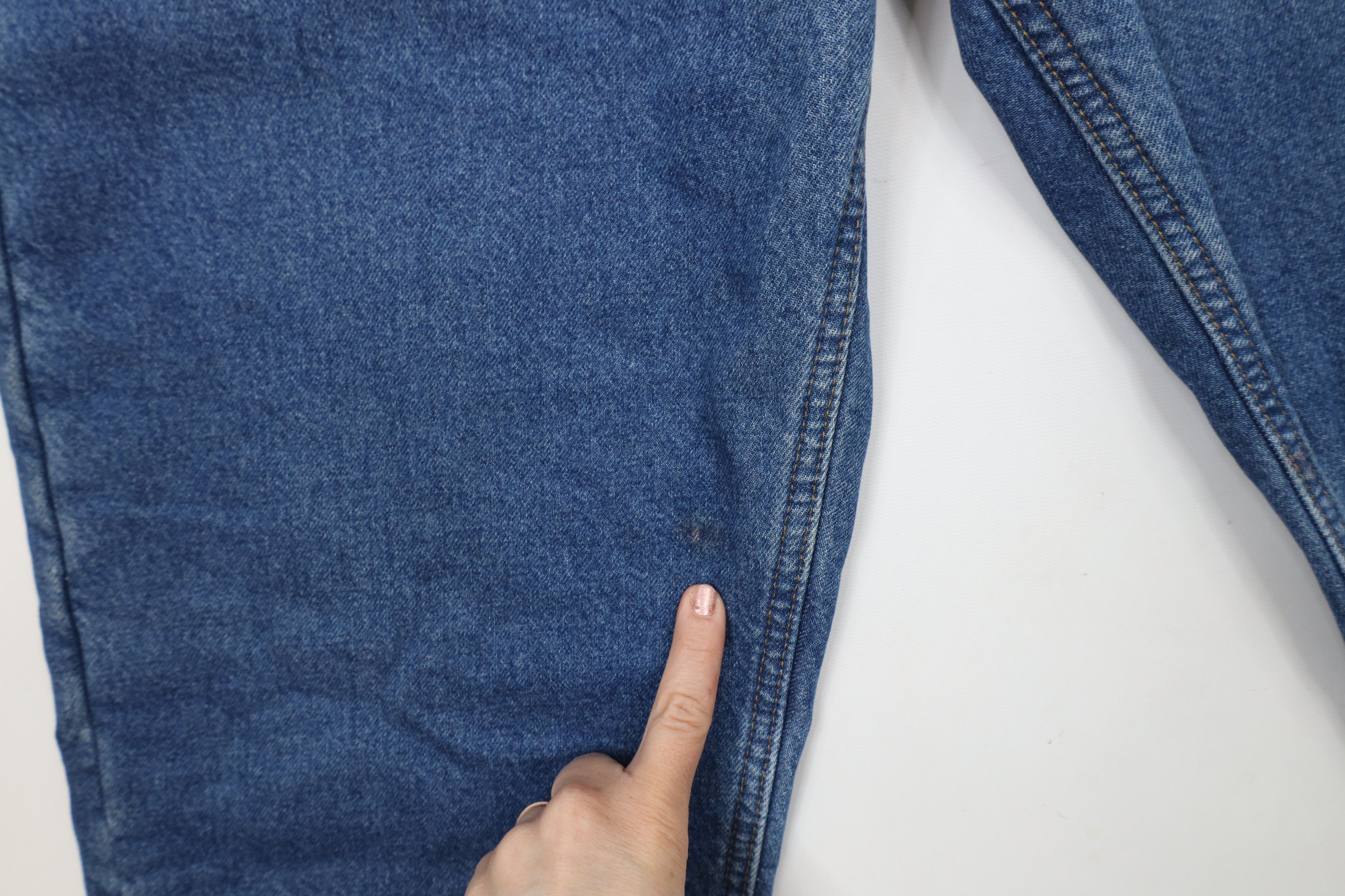 Carhartt × Vintage Vintage Carhartt Fleece Lined Relaxed Fit Denim Jeans Blue Size US 36 / EU 52 - 6 Thumbnail