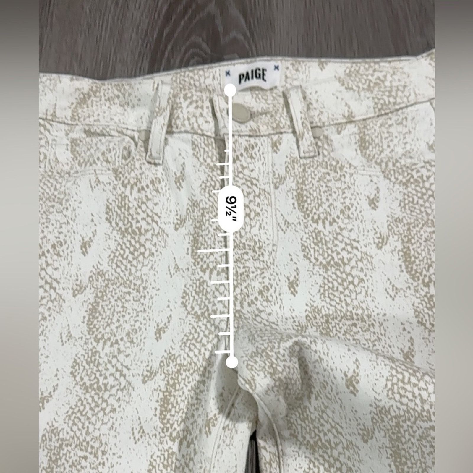 Paige Paige Hoxton Ultra White Snakeskin Print Ankle Skinny Jeans Size 26" / US 2 / IT 38 - 10 Thumbnail