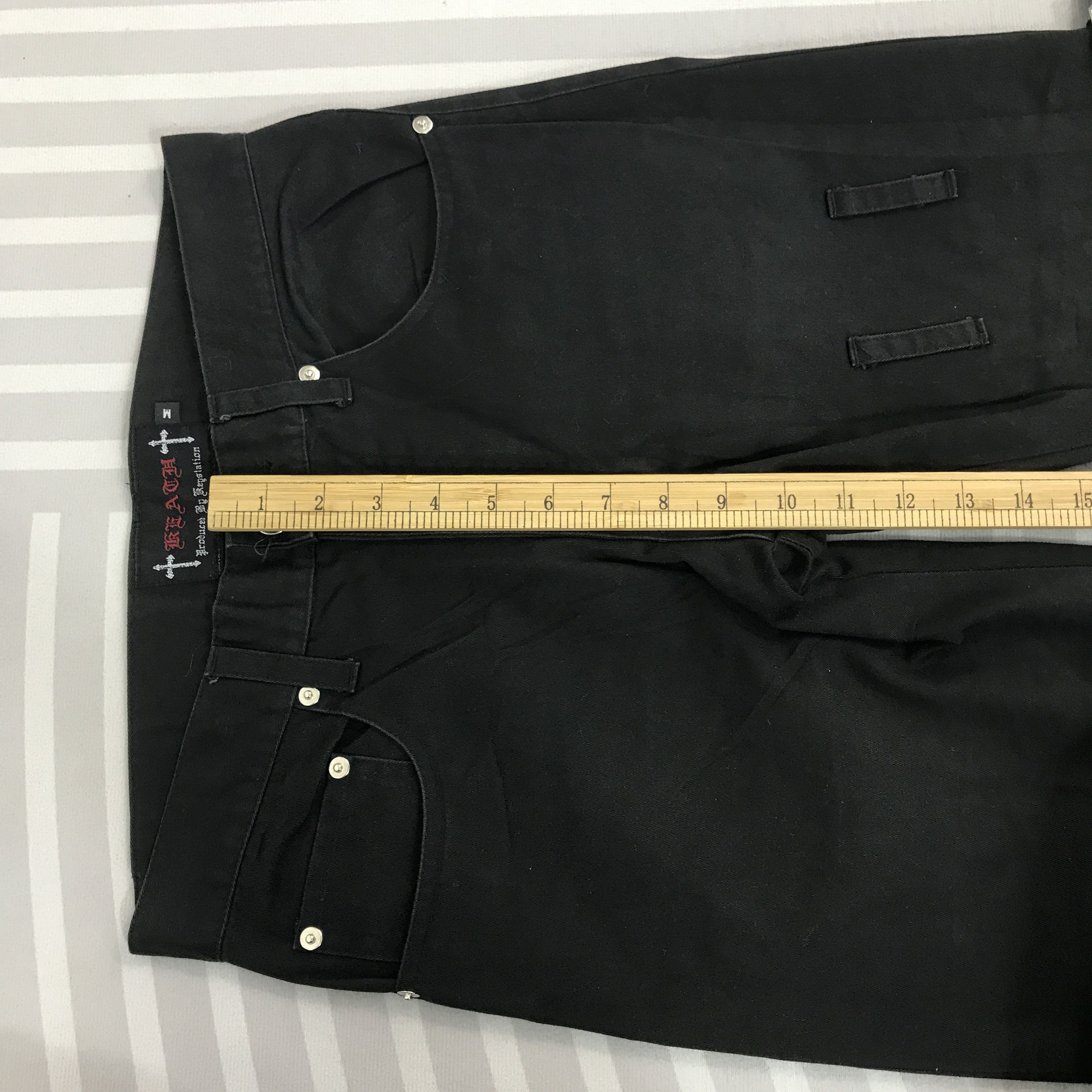 Japanese Brand Vintage Beach black Flared Pants bondage style Size US 30 / EU 46 - 9 Thumbnail