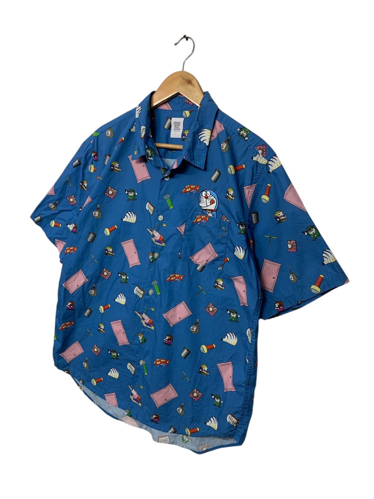 Cartoon Network Rare Cartoon Network Doraemon Fullprint Button Ups Shirt Size US L / EU 52-54 / 3 - 2 Thumbnail