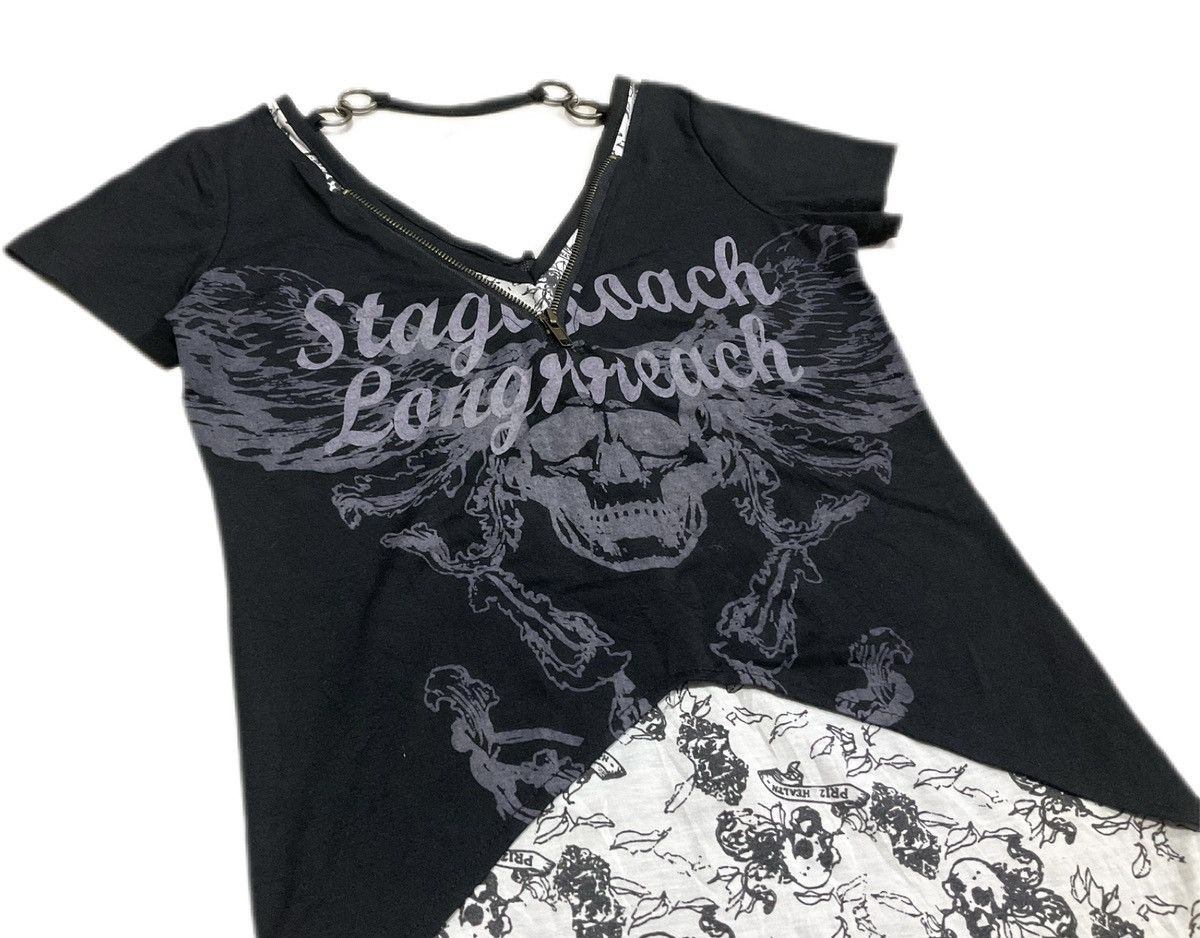 14th Addiction × Hysteric Glamour × If Six Was Nine 🔥Sick Y2K Japanese Goth Double Layer Skull Wings Zipper Tee Size US S / EU 44-46 / 1 - 7 Thumbnail