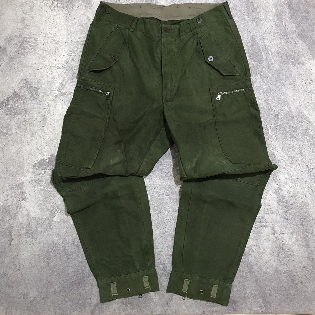 Japanese Brand × Vintage Sweedish army cargo pants 70s military Size US 36 / EU 52 - 2 Thumbnail