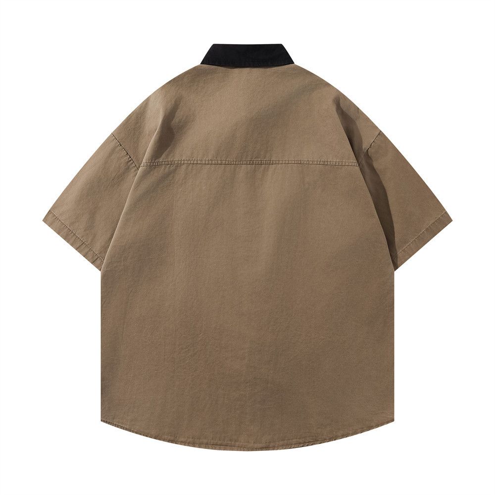Japanese Brand × Vintage American style men's pocket zipper workwear lapel shirt Size US M / EU 48-50 / 2 - 2 Thumbnail