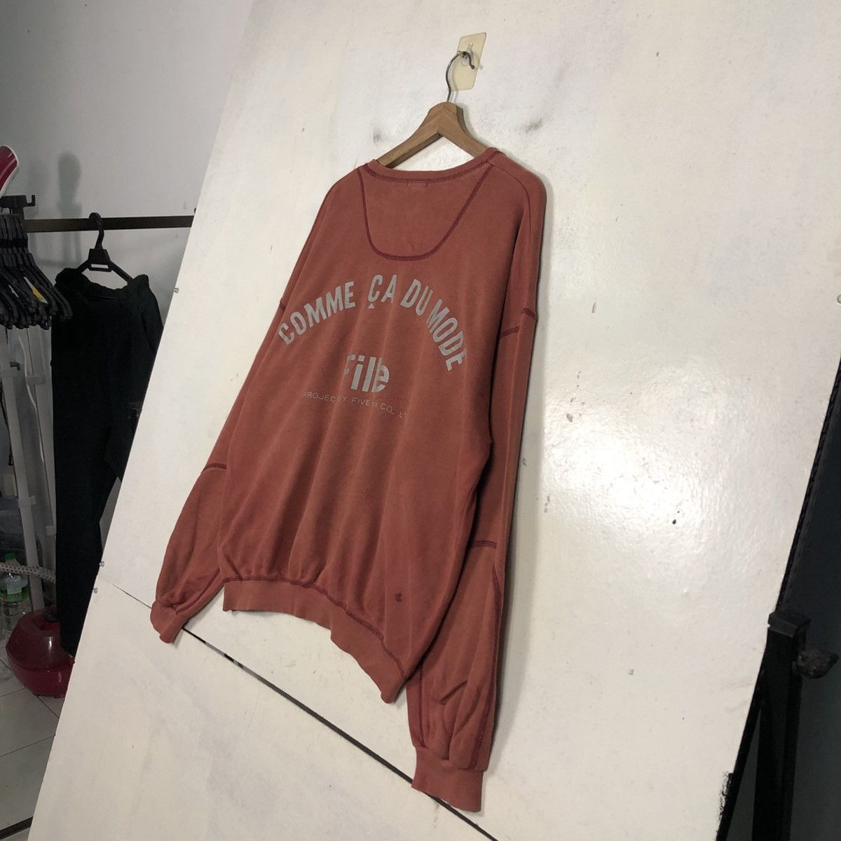 Japanese Brand 📌Vintage Sweatshirt Comme Ca Ism Big Logo Size US M / EU 48-50 / 2 - 12 Thumbnail