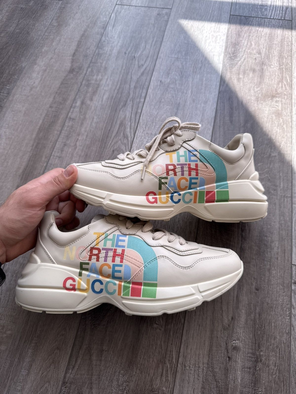 Gucci Gucci X The North Face Rython Men’s Logo Sneakers Size US 9.5 / EU 42-43 - 1 Thumbnail
