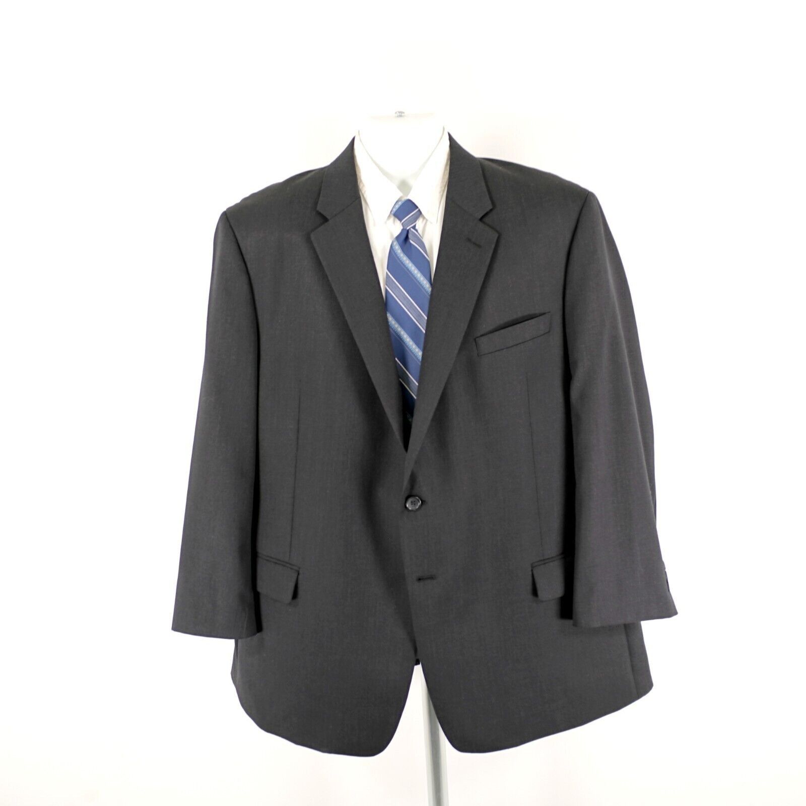 Pronto Uomo Pronto Uomo Platinum Executive Fit Wool Gray 2 Button Blazer Size 46R - 5 Thumbnail