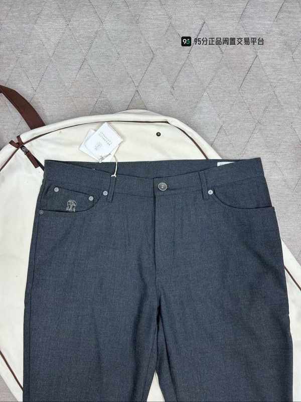 Brunello Cucinelli Brunello Cucinelli Tulle Wool Casual Pants Size US 34 / EU 50 - 1 Thumbnail