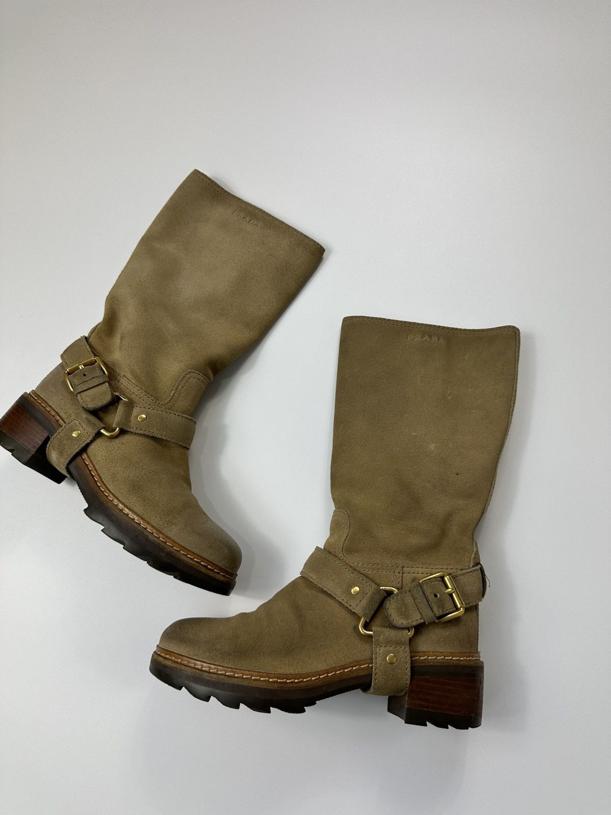 Prada Prada Suede Leather Boots 6 US Size Size US 6 / IT 36 - 4 Thumbnail
