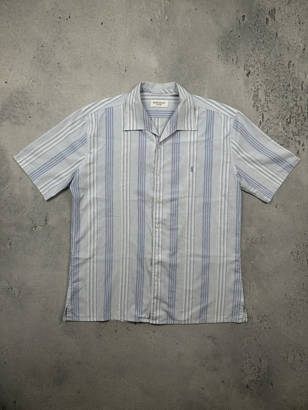 Yves Saint Laurent Lux YSL Shirt Cotton Yves Saint Laurent Summer Shirtsleeve Size US L / EU 52-54 / 3 - 1 Thumbnail