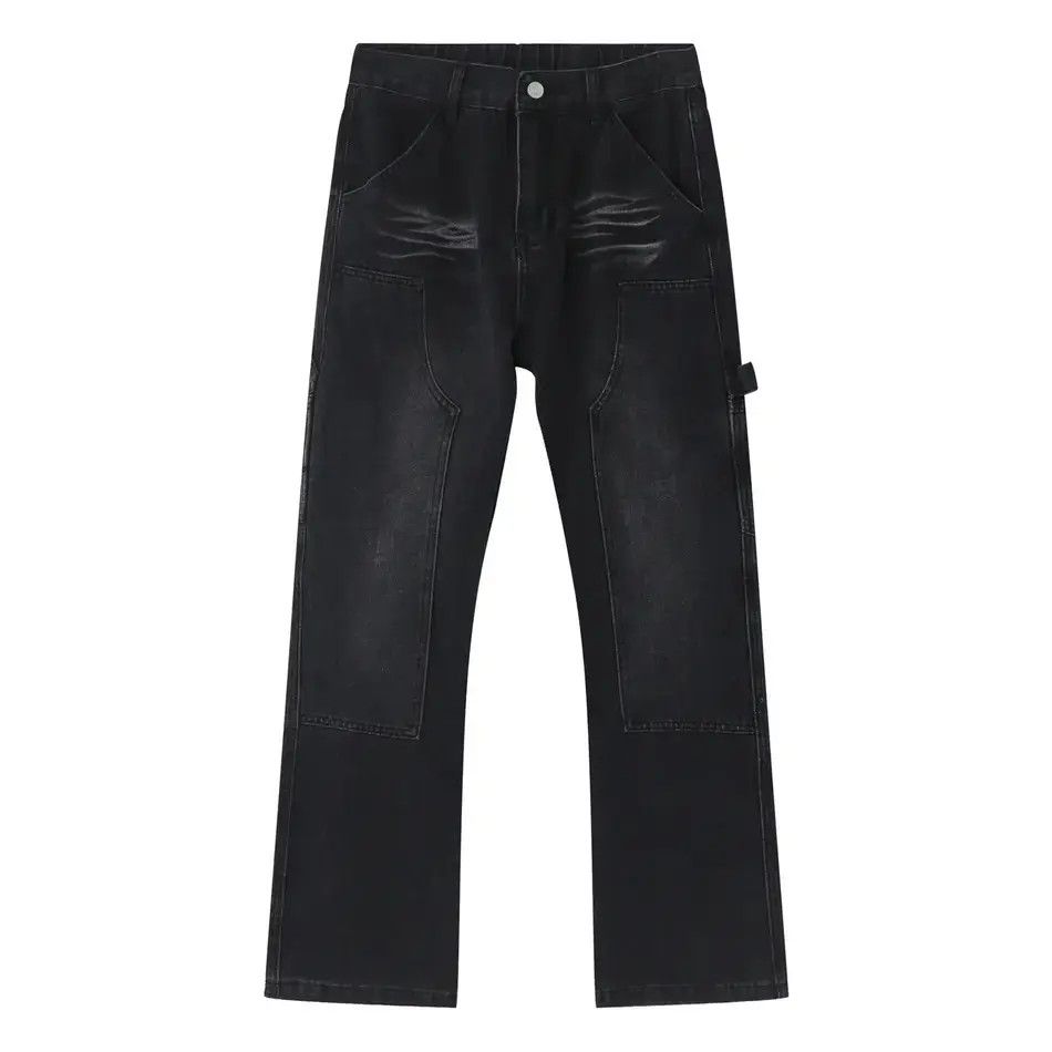 Japanese Brand Retro loose high street straight leg jeans Size US 32 / EU 48 - 5 Thumbnail